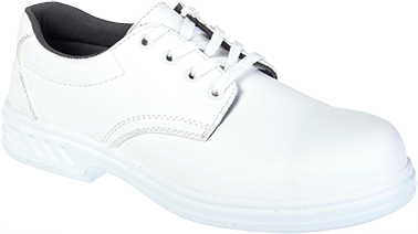 Chaussures de sécurité basses à lacets - blanches FW80, taille 44 - antistatiques, étanches, embout acier_0