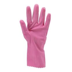 Coverguard - Gants de protection chimique rose en latex naturel ménage standard EURODIP 5020 (Pack de 100) Rose Taille 9 - 3435241050199_0