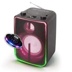 Enceinte sans fil Muse M-1810 DJ Stéréo 60W - Bluetooth 5.0, FM, CD, CD-R/RW, MP3, Effets LED - Batterie, AUX/USB, OVNI LED RVB - 3701123949944_0