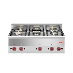 Fourneau gaz à poser 5 feux Gastro M 600 60/90PCG - inox GN016_0