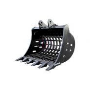 Godet squelette GSQ100-1000AS pour minipelle 8-10T - Uniter 45 - Largeur 1000 mm - 6 dents type ESCO_0