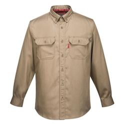 Portwest - Chemise de travail résistante à la flamme BIZFLAME 88/12 Kaki Taille M - M vert 5036108293261_0