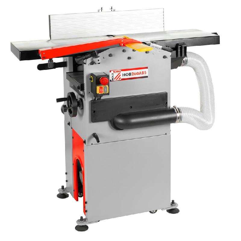 Raboteuse-dégauchisseuse avec aspirateur intégré - Holzmann HOB260ABS 230V - fonte robuste et silencieuse_0