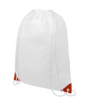 SAC À DOS ORIOLE AVEC CORDON ET COINS COLORÉS 5L - ORANGE - SAC À DOS PUBLICITAIRE