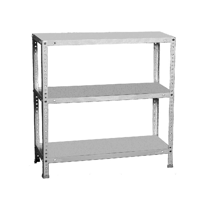 SimonRack Étagère métallique avec vis 1000x1100x400 mm, 3 niveaux, point de flexion 90 kg, Galvanisé - Comfort - métal 8425437084874_0