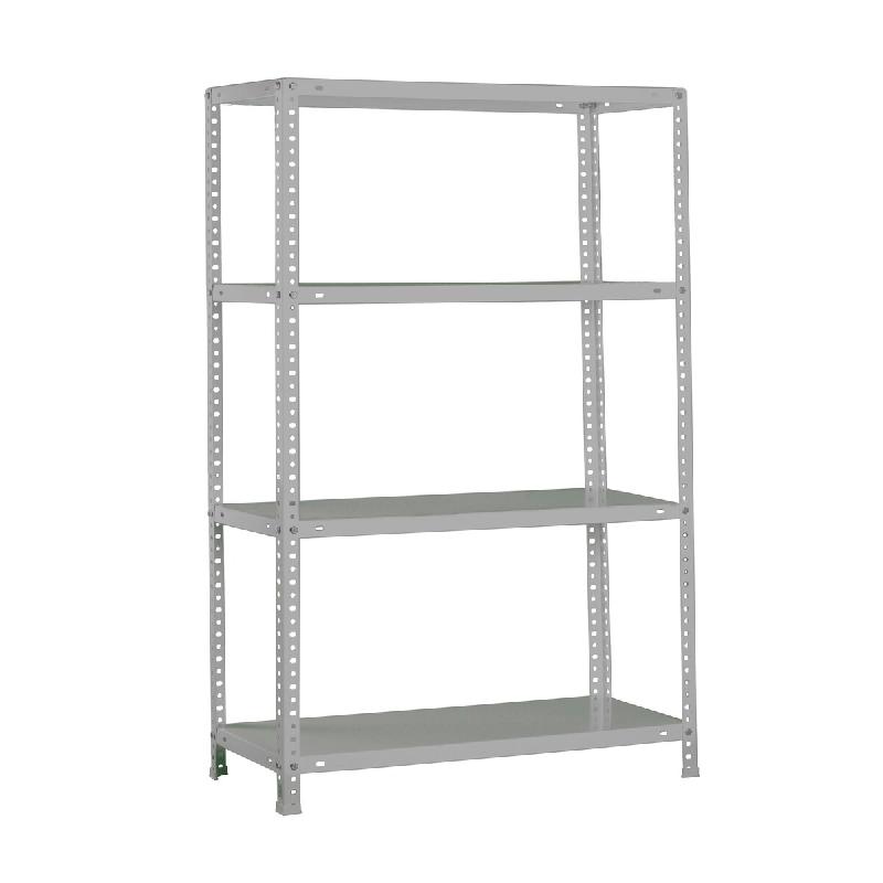 SimonRack Étagère métallique avec vis 1500x900x300 mm, 4 niveaux, point de flexion 100 kg, Gris - Comfort - métal 8425437130090_0