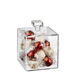 SOLIA Cube PMMA 100x100 mm avec couvercle - PS33555 - par 20 pièces - transparent plastique PS33555_0