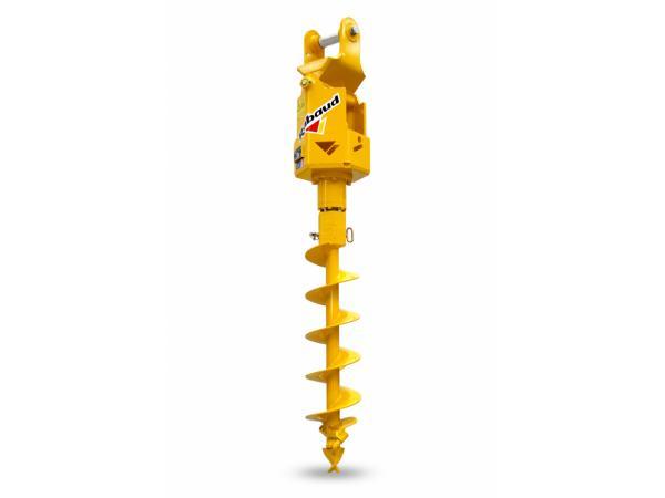 Tarière hydraulique Rabaud TRH 201 - Adaptable mini-pelle, tractopelle et pelle jusqu'à 15 tonnes_0