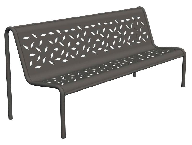 Banc public en métal moderne - design contemporain - 2m - CDIRECT-PRO Tubular_0