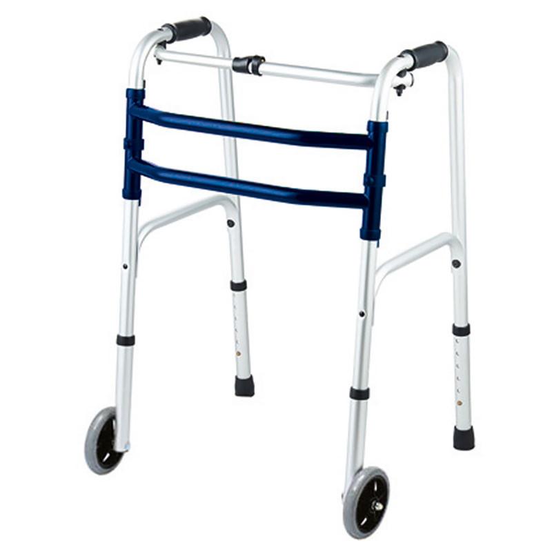 Cadre de marche pliant avec roues - aluminium léger 3,8 kg - réglable en 8 positions_0