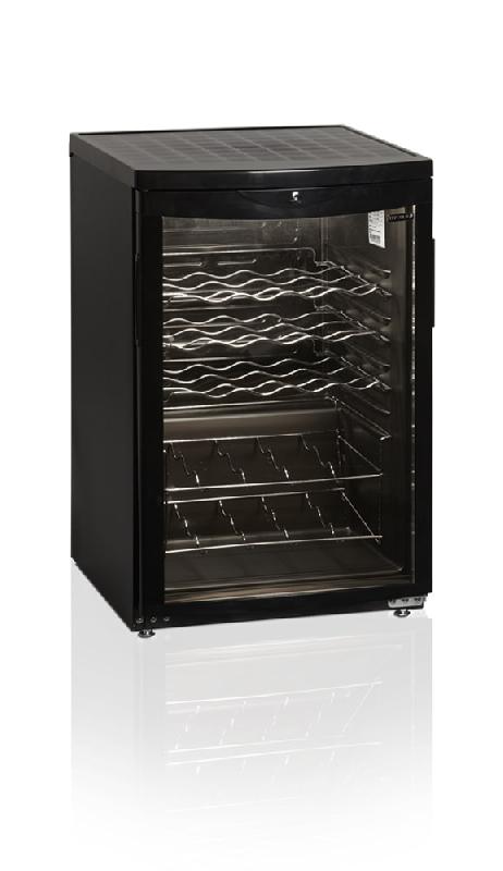 Cave à vin professionnelle sous-comptoir à froid ventilé noire - SC85 BLACK - 503x567x775 mm - Capacité 22 bouteilles - Température +2 à +10°C_0