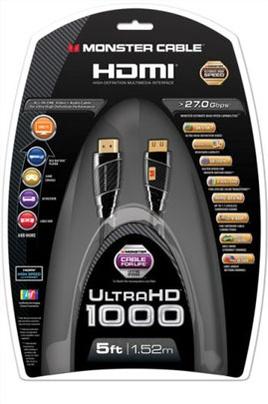 CABLE VIDEO MONSTER - CORDON HDMI BLACK PLATINIUM 1,5M