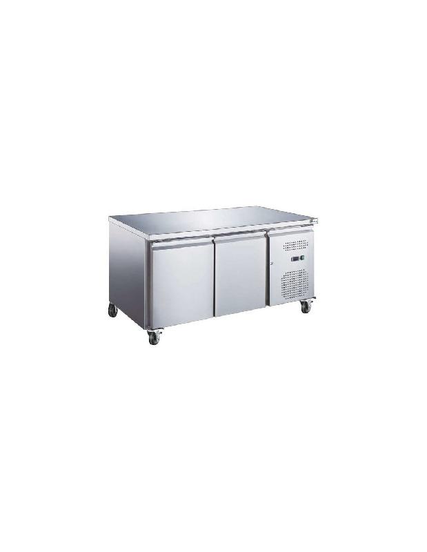 Desserte réfrigérée positive 2 portes centrale - Inox AISI304 - 228 litres - Température +2°C/+8°C - Référence AAS2PP_0