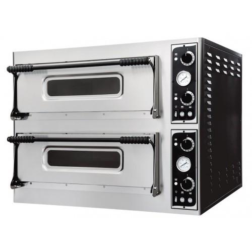 Four à pizza électrique BASIC XL66 - 12 pizzas Ø35 cm - 2 chambres - Plan de cuisson en pierre réfractaire_0