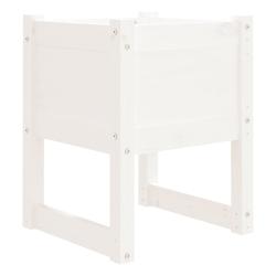 Helloshop26 - Jardinière bac lit surélevé plantes fleurs terrasse jardin 40 x 40 x 52,5 cm bois massif de pin blanc 02_0037574 - 3000214261430_0