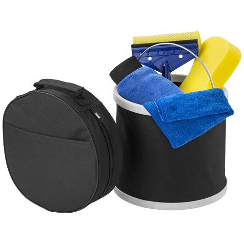 Kit de lavage de voiture 6 pièces Scrubsz - seau pliable 9L, accessoires et étui de transport_0