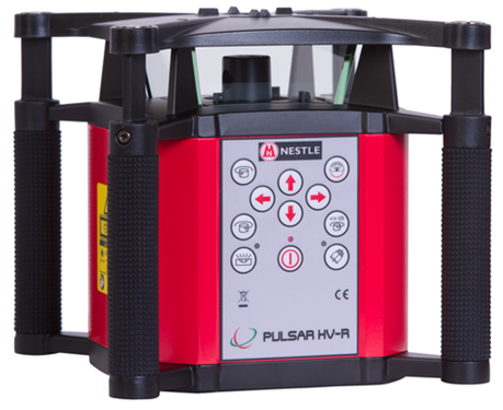 Laser rotatif PULSAR HV-R - pour chantiers de maçonnerie et gros œuvres, avec ligne de grande visibilité et accessoires inclus_0