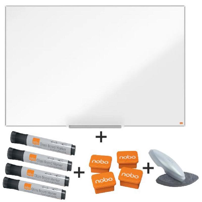 Tableau blanc magnétique acier Nano Clean Nobo Format 60 x 90 cm