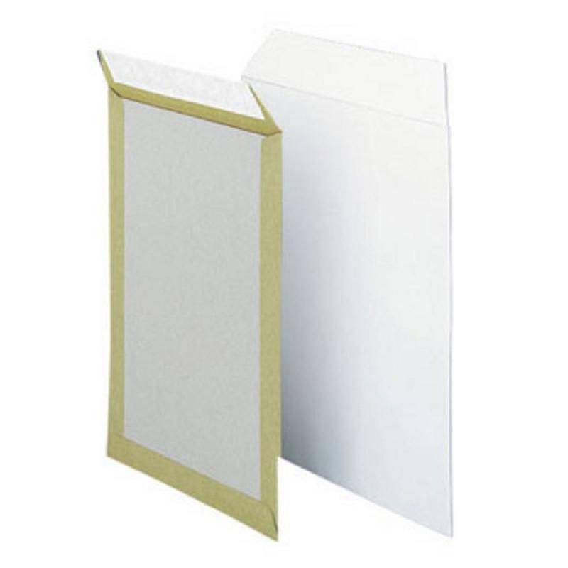 BOÎTE DE 125 POCHETTES SANS FENÊTRE - AUTO-ADHÉSIVES - PAPIER VÉLIN ET DOS CARTONNÉ - 229 X 324 MM (100 G/M²) - COULEUR BLANC (LOT DE 125)