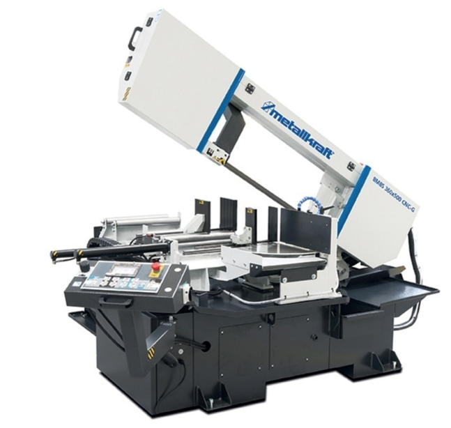 Scie à ruban Metallkraft BMBS 360 x 500 CNC-G - automatique à archet pivotant pour coupes d’onglet de 0° à +60°_0