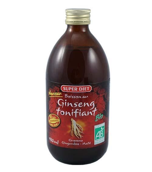 SUPERDIET - BOISSON TONIFIANTE AU GINSENG BIO 480ML