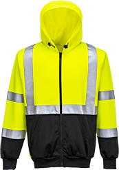 Sweat-shirt haute-visibilité jaune noir B315 - EN ISO 20471 Class 2 et 3 - Taille S_0
