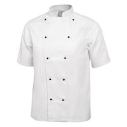 Whites Chefs Clothing Veste de cuisine mixte Whites Chicago manches courtes blanche M - M blanc DL711-M_0