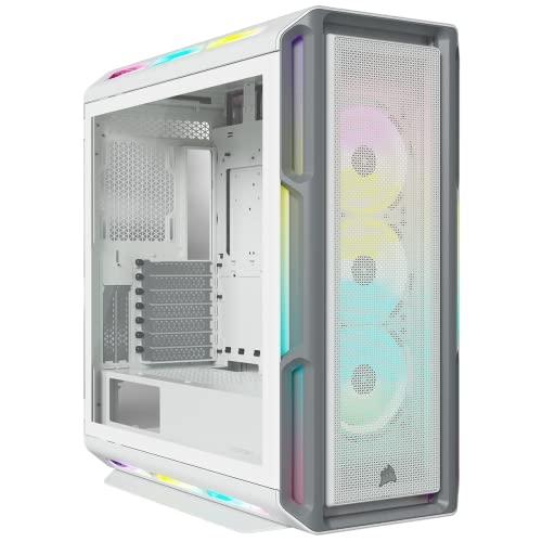 Boîtier moyen-tour connecté en verre trempé Corsair iCUE 5000T RGB - 208 LED RGB personnalisables et ventilateurs inclus_0