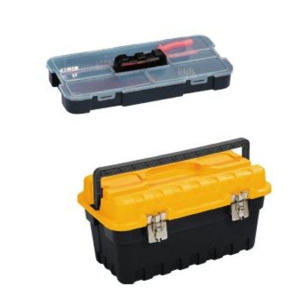 Boîte à outils plastique 276x53 - AGI Robur avec plateau organiseur amovible_0
