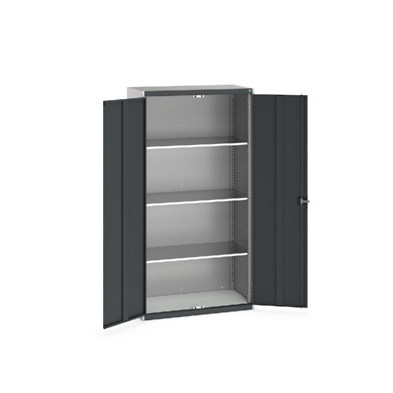 Armoire Standard Cubio 40031030 - 3 tablettes réglables en acier galvanisé - 1050x525x2000 mm_0