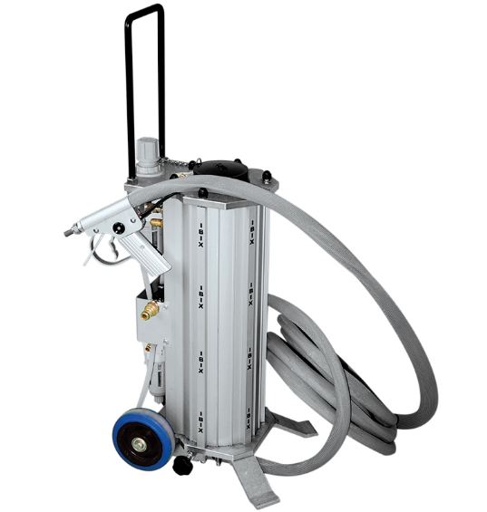 Aérogommeuse entièrement réalisée en aluminium extrudé, maniable et facile à utiliser - IBIX 9 H20_0