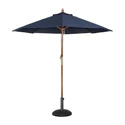 Bolero Parasol de Terrasse Professionnel de 2,5 m Bleu Marine à Poulie - bleu GG496_0