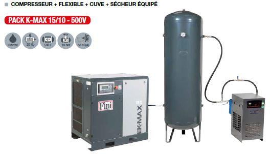 Compresseur à vis cuve verticale traitement d'air_0
