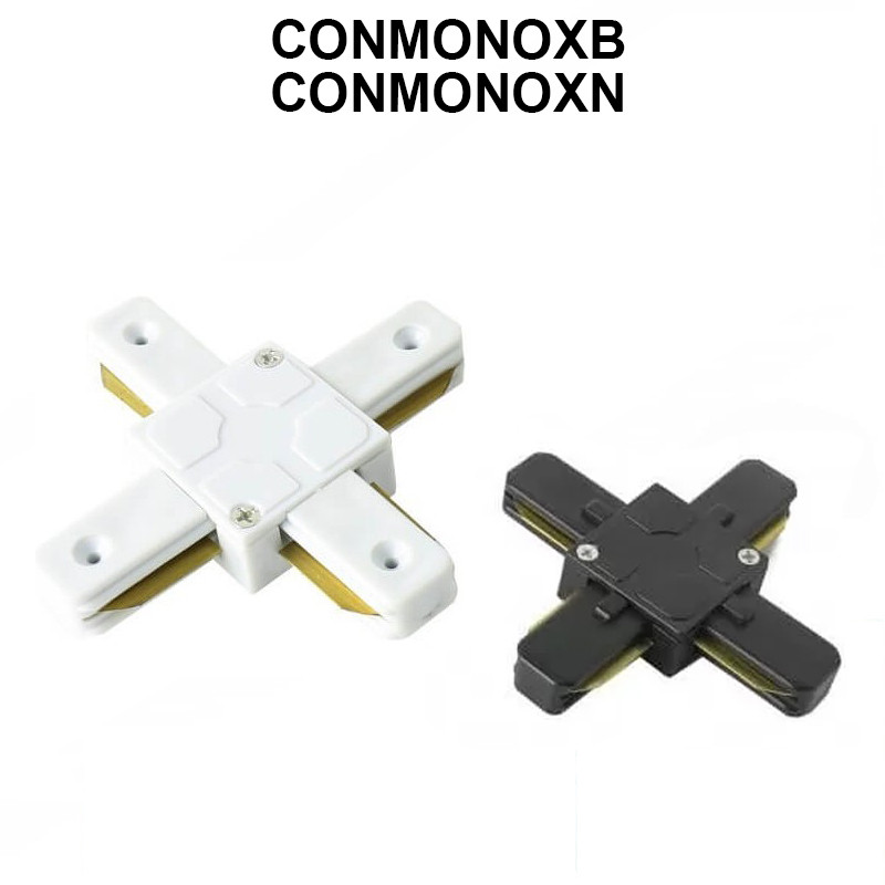 Connecteur type X pour rail renforcé - réf CONMONOXN - thermoplastique ignifugé - certifications CE et ROHS_0