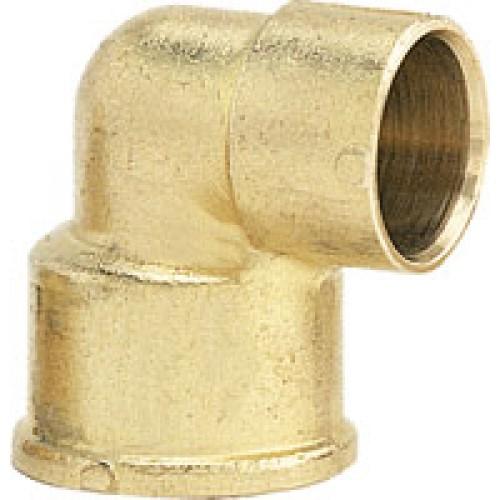 COUDE À SOUDER FEMELLE À VISSER - DIAMÈTRE 18 - FILETAGE 15/21 BRICOZOR