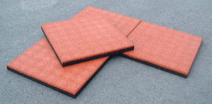 Dalles amortissante en caoutchouc recyclé toping epdm_1