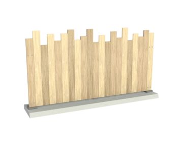 Histogramme - clôture pvc imitation bois - la clôture française - largeur max. D'un module entre poteaux : 2,00 m par pas de 10 cm_0