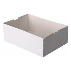 Kaliptis Caissette pâtissière blanche en carton 18x12x5 cm x100 - 3701541310142_0