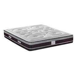 Matelas   Ressorts ensachés & Mémoire de forme 140x190 cm DIVIN HYPSOM - blanc 3MA115.1419_0