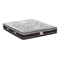 Matelas   Ressorts ensachés & Mémoire de forme 140x190 cm DIVIN HYPSOM - blanc Mousse à mémoire de forme 3MA115.1419_0