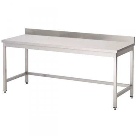 Paillasse sur pieds en inox AISI304L - Sans étagère basse - Plusieurs longueurs disponibles_0