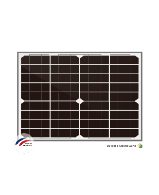 Panneau solaire 10W 12V monocristallin ECOGREEN - Haut rendement, fabrication européenne, garantie 2 ans_1