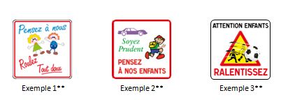 Panneaux de signalisation sécurité enfants - Plusieurs dimensions disponibles_0