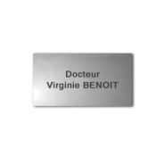Plaque aluminium anodisé - gravure et tampons - plaque 20 x 10 cm_0