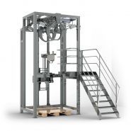 Stations de remplissage pour big bags - Bernhardt SA - dimension du big bag 900 x 900 x 2200 mm - inox 304L/316L, pesage précis et soudure liner_0