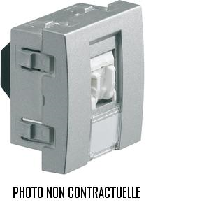 SYSTO 2M PRISE RJ45 CATÉGORIE 5E UTP HAGER WS211