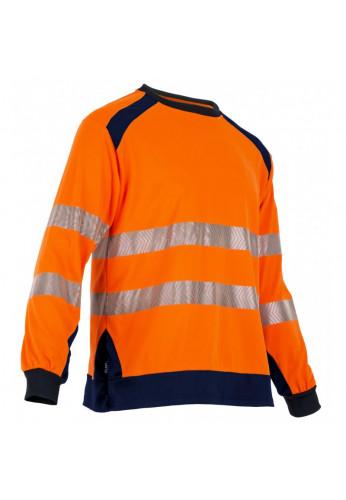 T-shirt haute visibilité manches longues orange - Normes EN ISO 20471 : 2013 + A1 : 2016 classe 2 - Réf. Reflet_0