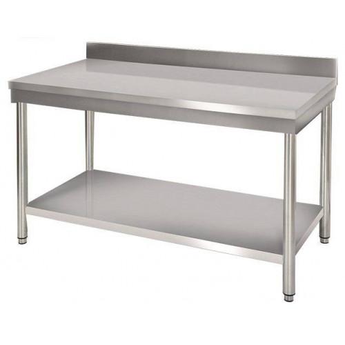 TABLE DE TRAVAIL MURALE EN INOX 600 X 1800 MM