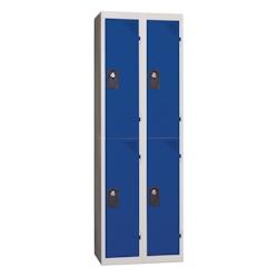 Vestiaires 2 cases x 2 colonnes - En kit - Bleu - Largeur 60cm PROVOST - bleu acier 207001710_0