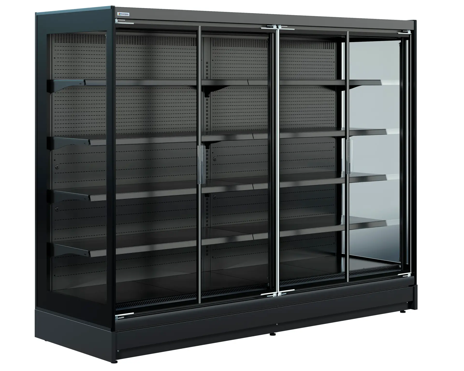 Vitrine réfrigérée murale avec portes à double vitrage  - disponible en 2000 et 2200 mm - idéale pour supermarché et magasins de proximité - ARBOUSIER_0